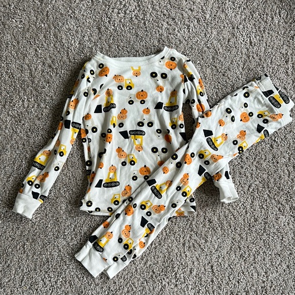 Old Navy White and Orange Pajama Sets Soft and Stylish - Picture 1 of 3